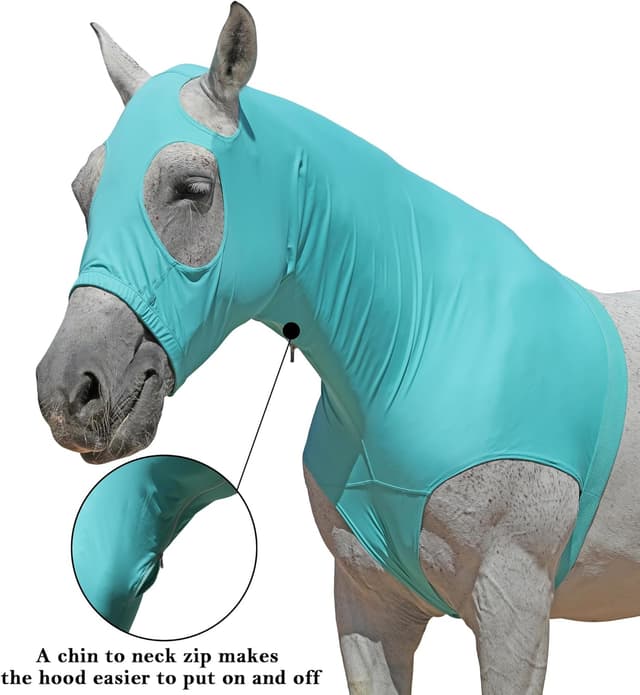 Thumbnail 2 de Horse Stretch Hood with Zipper Large