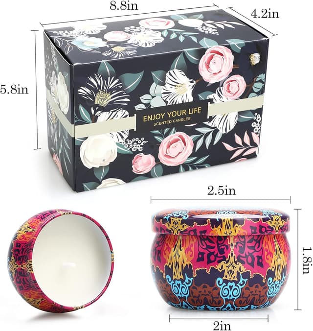 Detalle de Scented Candles 12 pack soy wax candles