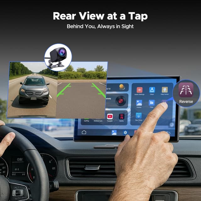 Thumbnail 3 de Volam 9" Carplay Screen with Wireless Android Auto