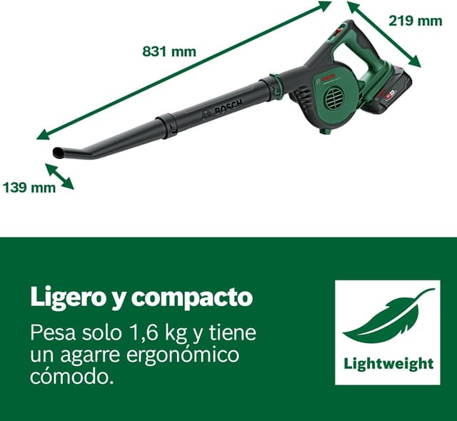 Thumbnail 5 de Bosch UniversalLeafBlower 18V 🍃 Soplador de Hojas Portátil