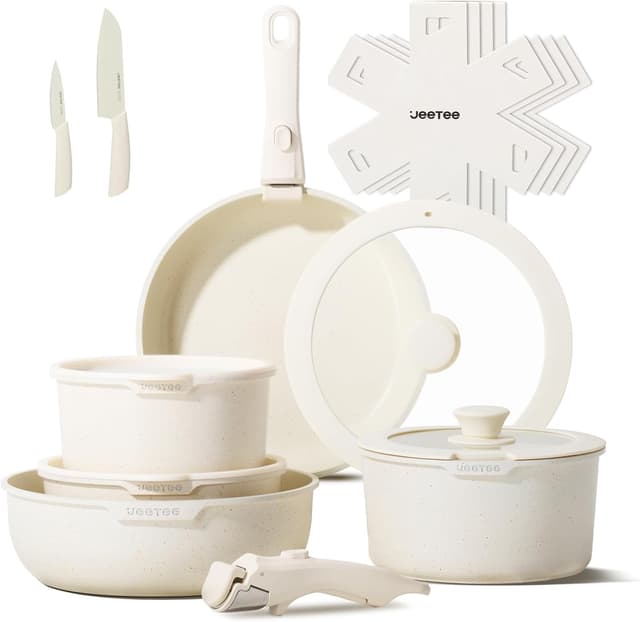 Detalle de JEETEE 17pc Nonstick Cookware Set