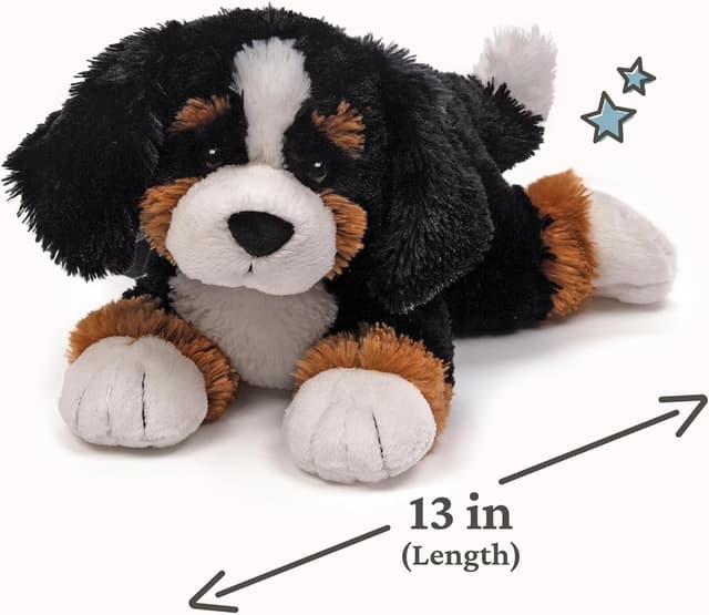 Detalle 2 de GUND Randle Bernese Mountain Dog 13” Premium Stuffed Animal Plush (Black/Brown) — Ages 1+