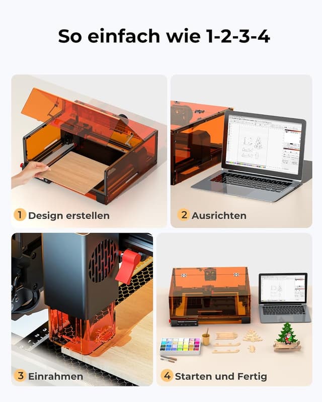 Thumbnail 4 de L2 MAX Laser Graviermaschine 10W