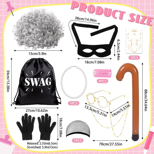 Detalle 2 de iZoeL Old Granny Costume