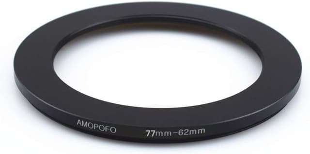 Detalle de AMOPOFO 77-62mm step down camera filter ring (UV/ND/CPL filter adapter)