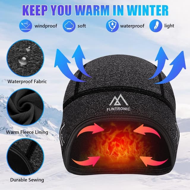 Thumbnail 3 de Flintronic Berretto Sottocasco Invernale per Ciclismo