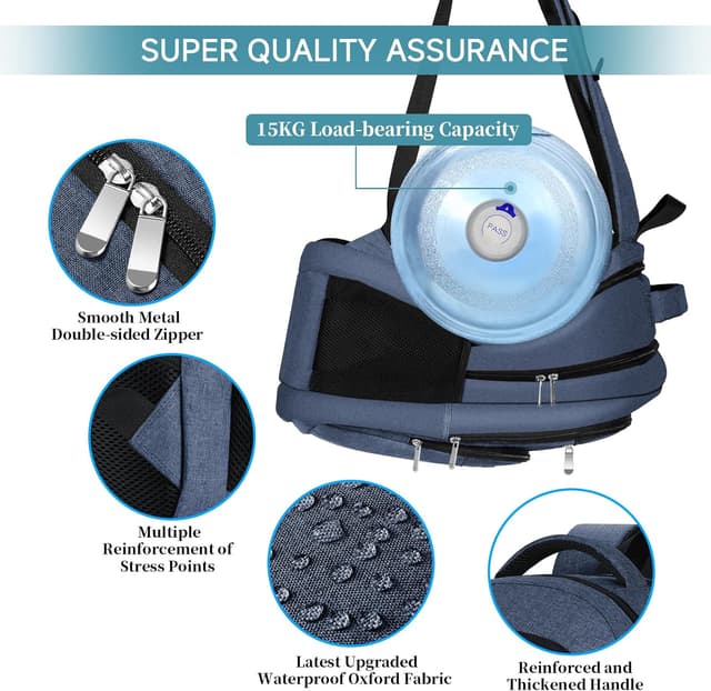 Detalle 2 de Großer Laptop-Rucksack 17,3 Zoll wasserdicht