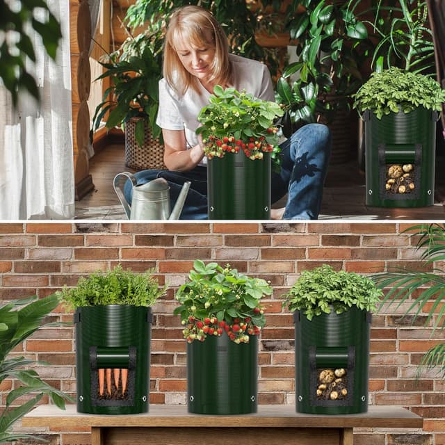 Thumbnail 6 de Priksia potato grow bags 4 pack