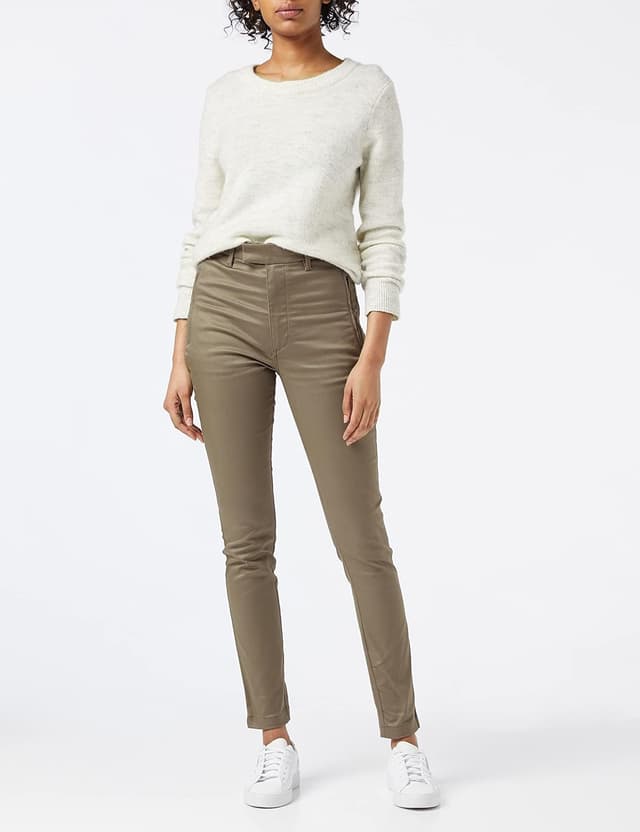Detalle de G-STAR Damen Weld High Skinny Chino – hoher Bund mit Reißverschlusstaschen