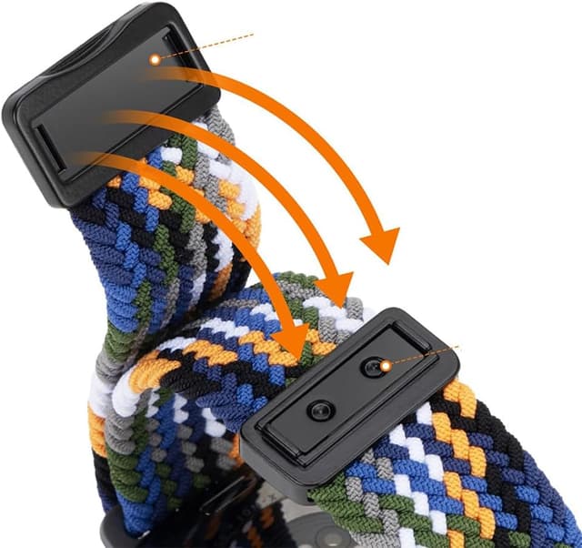 Detalle 2 de FYISWHO Magnetic Nylon Watch Strap for Redmi Watch 4/5 and Xiaomi Smart Band 8 Pro/9 Pro