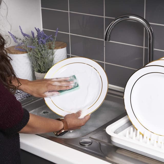 Thumbnail 6 de MATANA 120 Assiettes réutilisables blanches 🍽