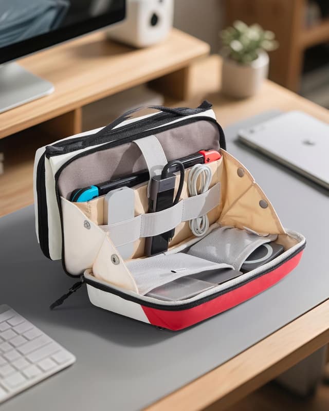 Thumbnail 6 de Inateck multifunktionale Kabeltasche Elektronik-Organizer mit spritzwassergeschütztem Design für Reisen & Pendeln