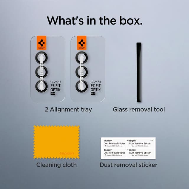 Thumbnail 6 de Spigen Glas.tR EZ Fit Optik Pro - Protector Cámara Samsung 📸