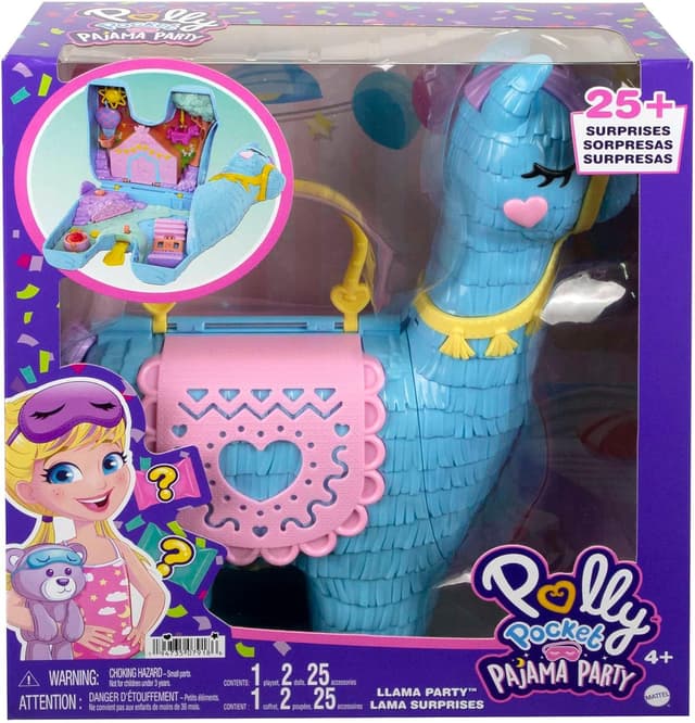 Thumbnail 5 de Polly Pocket Grand Coffret Lama Surprises Soirée Pyjama