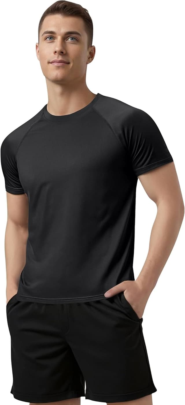 Detalle de Cimic Sport-T-Shirts Herren im 1/3/5/7er Pack – schnelltrocknend, atmungsaktiv & für Training, Laufen und Fitness