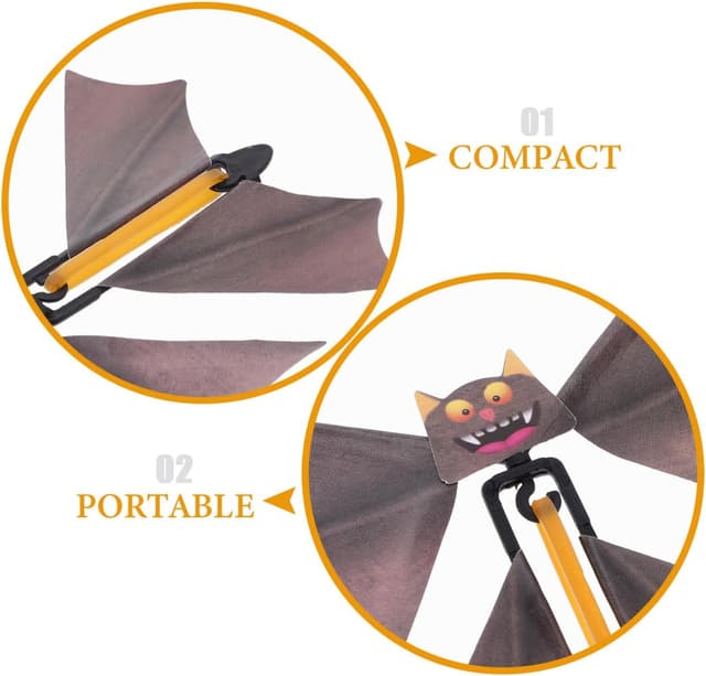 Thumbnail 6 de EXCEART Flying Bat Toy 5.5in