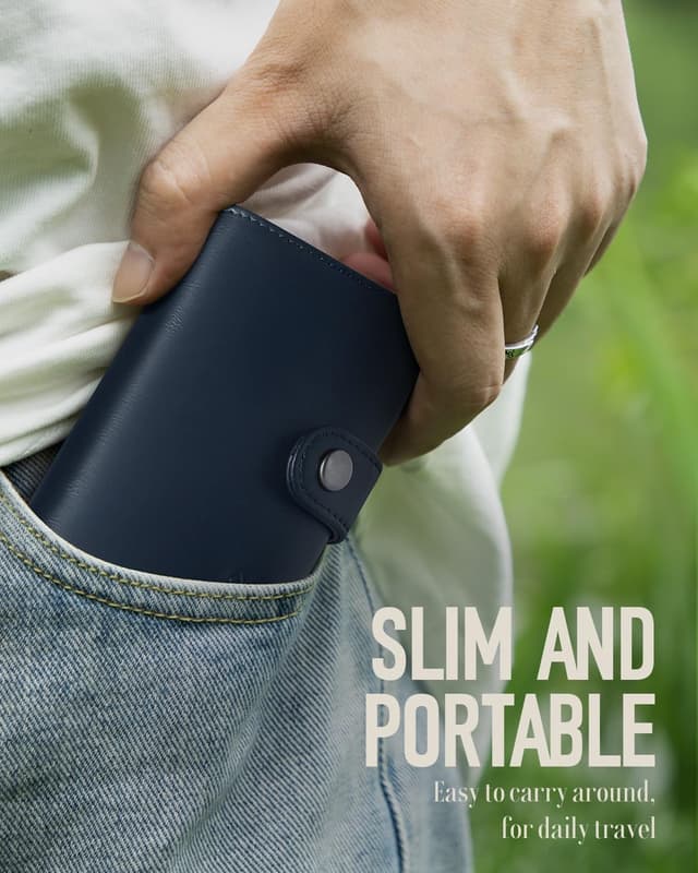 Detalle 2 de MYSHION Mens Wallet with RFID, 11 cards