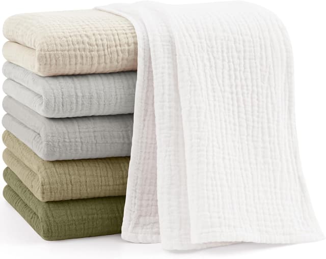 Detalle de Bearmoss Moltontücher Baby Musselin 6er Set 60x60