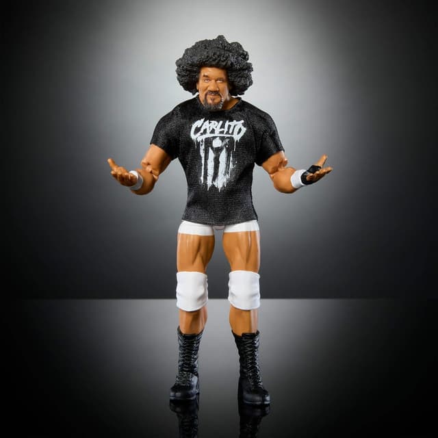 Detalle de Mattel WWE Elite Carlito figurine articulée 15 cm (JCH88) avec mains interchangeables