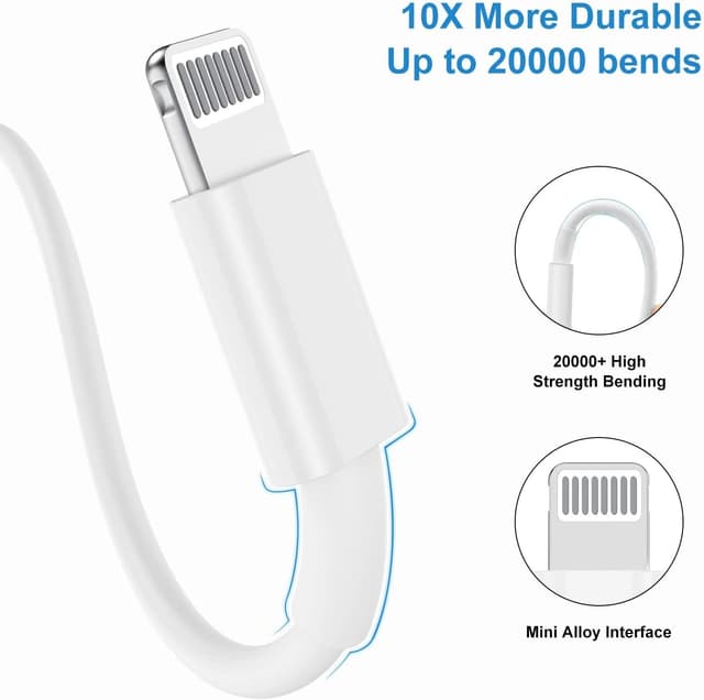 Thumbnail 2 de Long iPhone Fast Charger Cable 10ft