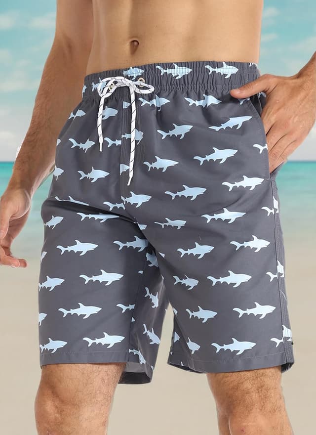 Thumbnail 6 de APTRO Men’s 9" Quick-Dry Swim Trunks (Big & Tall) with UPF 50+ and Mesh Liner