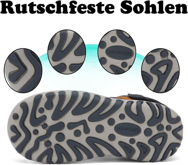 Detalle 2 de Mishansha geschlossene Jungen-Sandalen für Kinder (Gr. 24–38) – atmungsaktiv & rutschfest zum Wandern