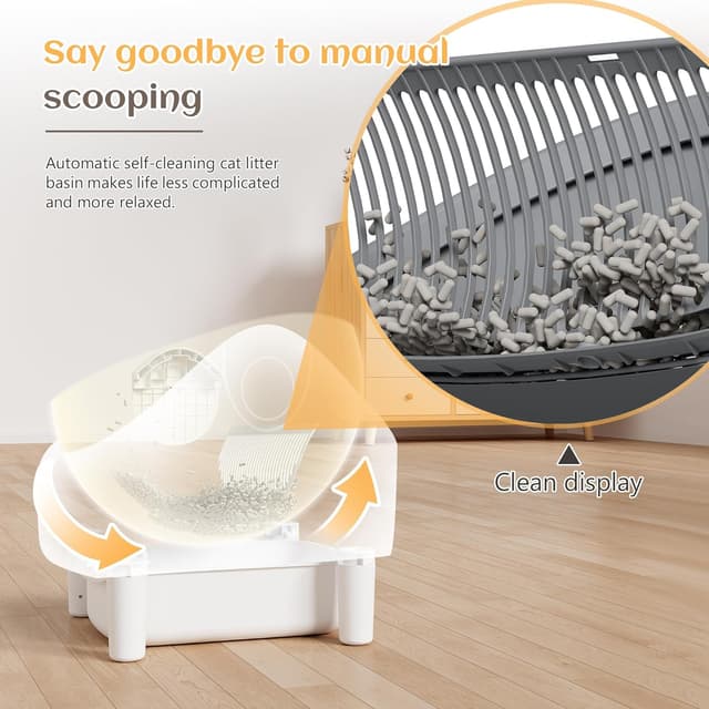 Thumbnail 5 de JUMMICO Smart Self-Cleaning Cat Litter Tray 12L