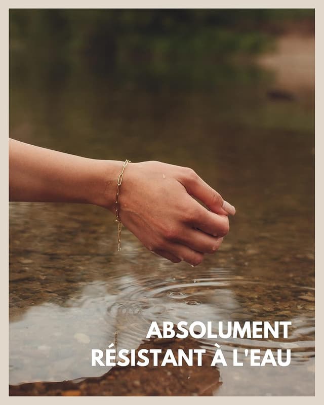 Detalle de GD GOOD.designs EST. 2015 Bracelet femme à maillons en acier inoxydable (résistant à l’eau) ajustable jusqu’à 21 cm