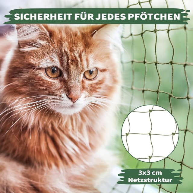 Thumbnail 2 de WOOWOOD Katzennetz Balkon 8x3m