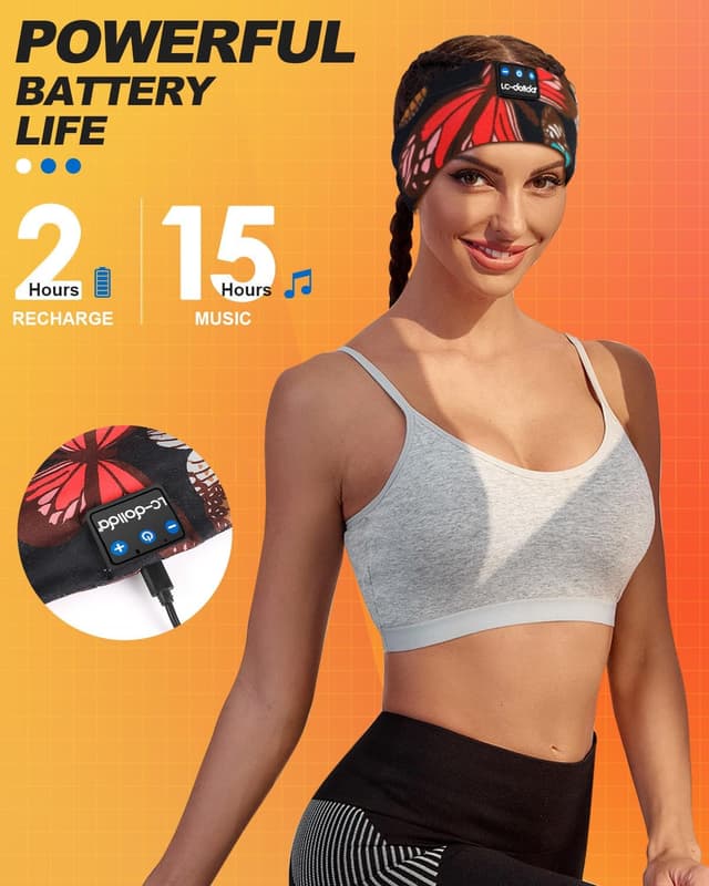 Thumbnail 5 de LC-dolida Sleep Headphones Bluetooth 5.4 headband