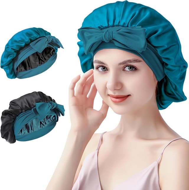 Detalle de Silmana Silk Bonnet 22 Momme