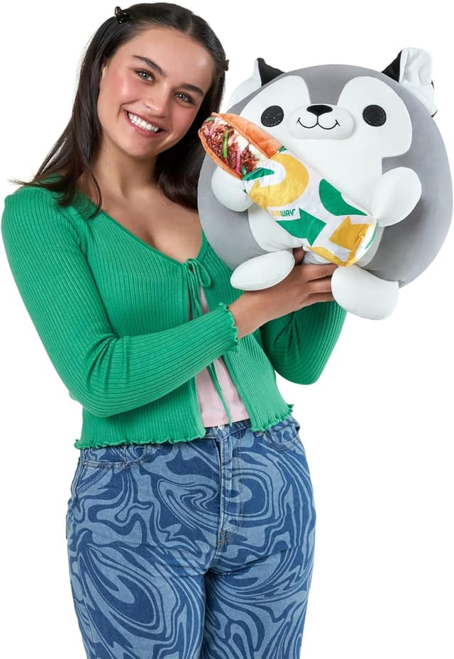 Detalle de Snackles Super Sized 35 cm Husky (Subway) plush by ZURU Cuddly Squishy Comfort