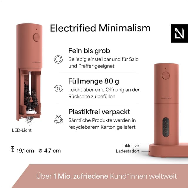 Detalle 2 de LARS NYSØM Spænding Salz- und Pfeffermühlen Set