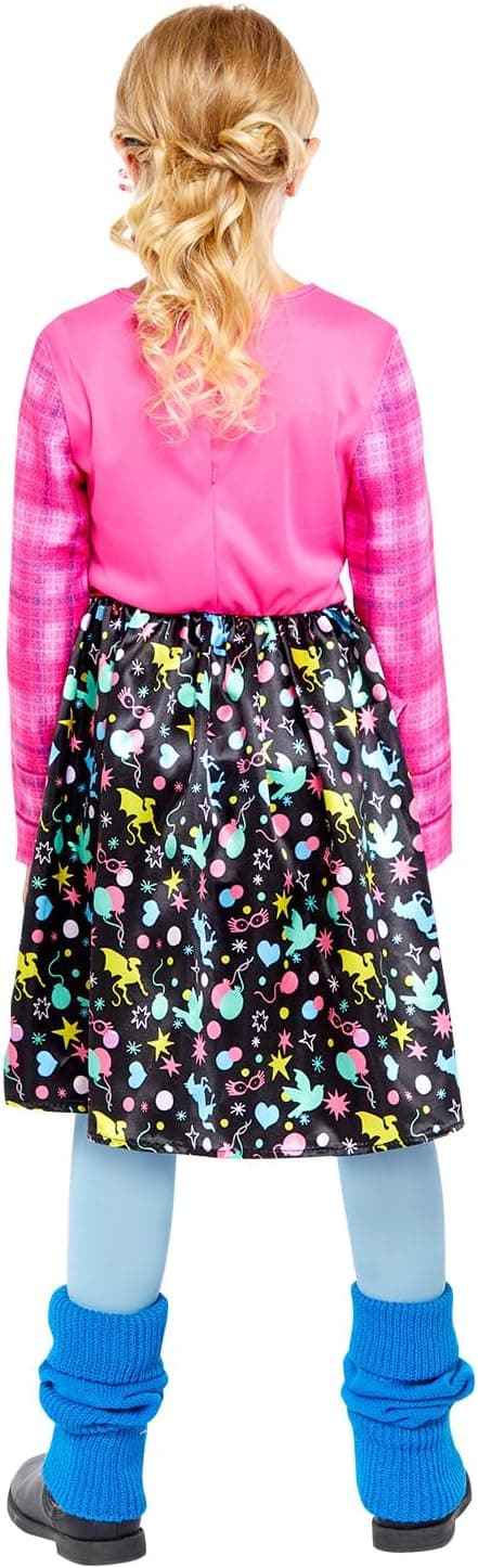 Detalle 2 de amscan Girls Offiziell lizenziertes Harry-Potter Luna-Lovegood-Kinderkostüm