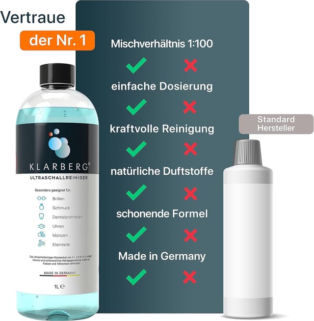 Thumbnail 4 de KLARBERG 1L Ultraschallreiniger Konzentrat