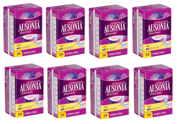 Imagen de Ausonia Discreet Compresa Mini Pérdidas Orina Mujer 8x24 uds en OfertitasTOP