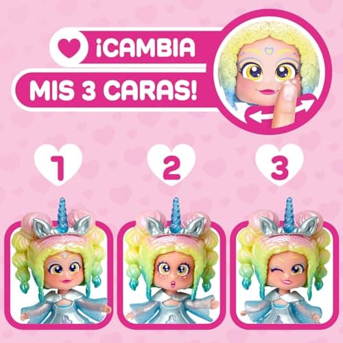 Detalle 2 de KOOKYLOOS Rainbow Unicorn unicornio con pelo real y muñeca Iris