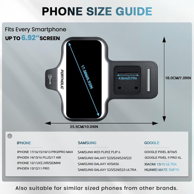 Thumbnail 5 de PORTHOLIC 2026 Armband for 6.9" Phones