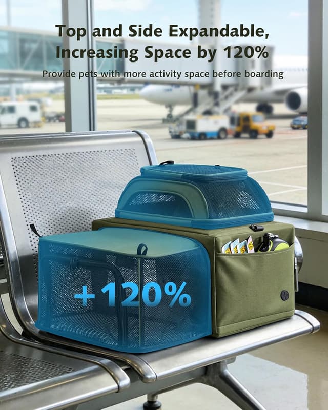 Detalle de Pecute cat carrier 55 x 40 x 23 cm