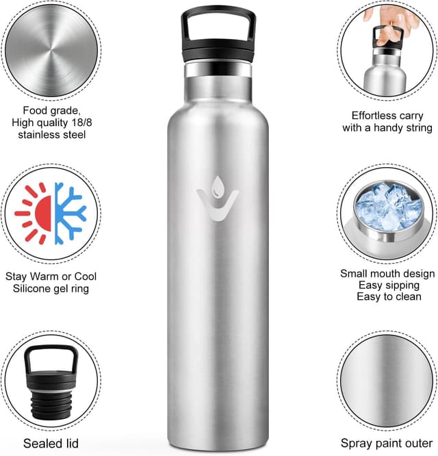 Detalle 2 de Borraccia termica JAPORIA 1L con cannucce