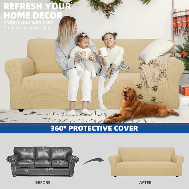 Thumbnail 4 de Ystyle Housse Canapé 3 Places avec Accoudoirs