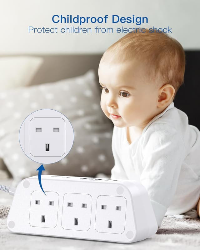 Thumbnail 4 de Extension Lead with USB Slots 3250W