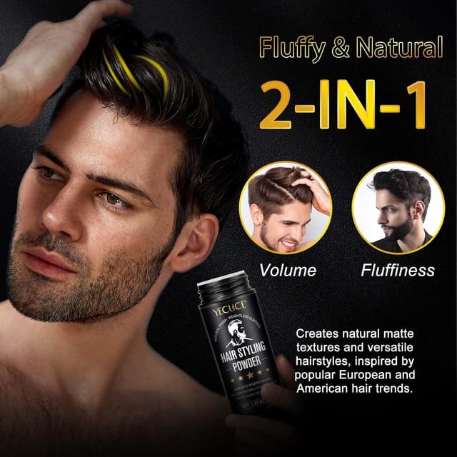 Thumbnail 6 de 2er-Set Haarpuder für Männer (30 g) – mattierend, fettfrei, für Volumen & Lift