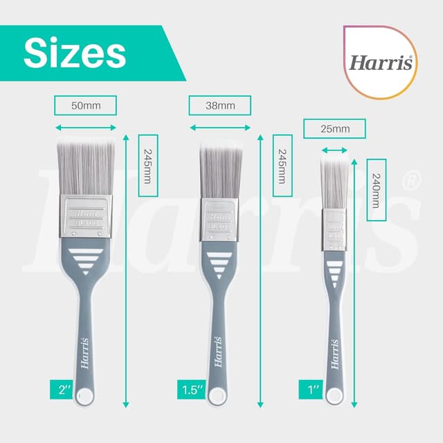 Thumbnail 6 de Harris Ultimate Blade Paint Brushes 3-Brush Pack (1", 1.5", 2") for cutting-in and control