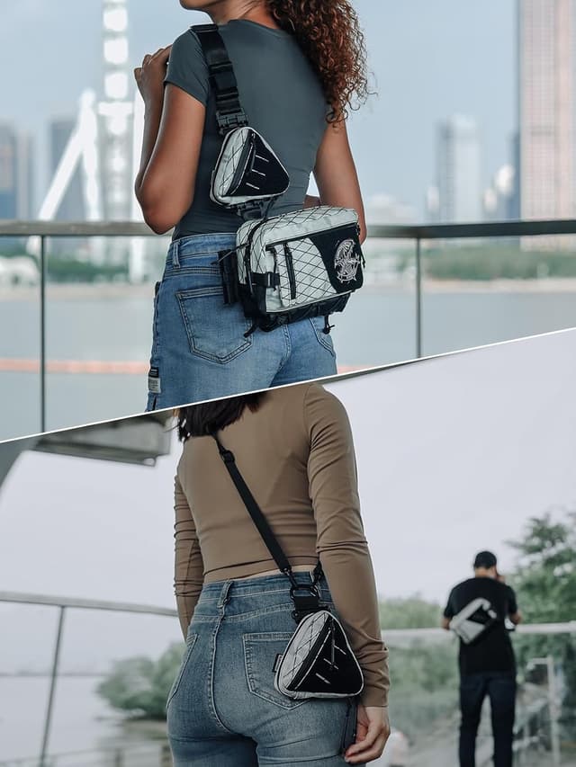 Detalle de TACTICAL_GEEK Storage A8 Mini EDC Tasche – kompakte Organisations- und Utility-Reißverschlusstasche mit Riemen