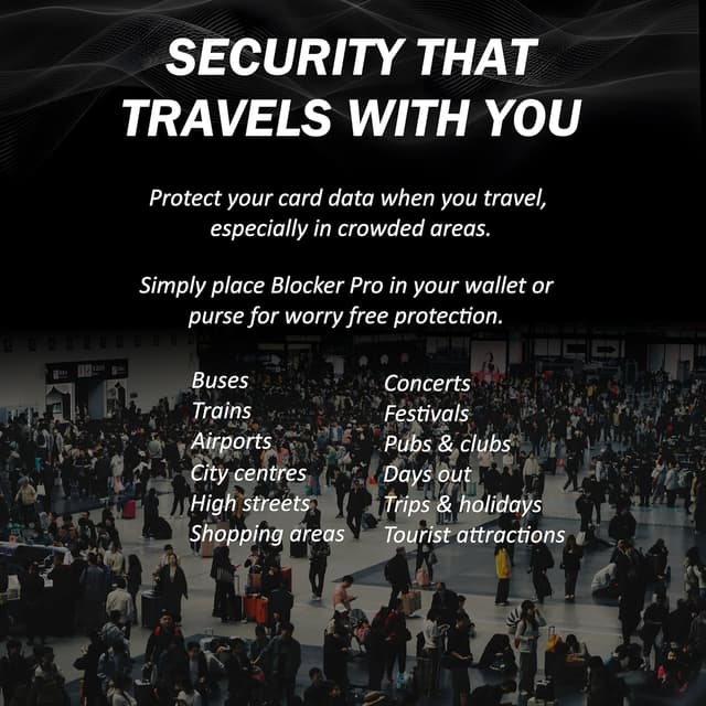 Thumbnail 6 de Shield Wall Blocker PRO Triple Blocking RFID & NFC Protection Card (2 pack) – Anti-theft for bank, debit, credit, ID & passports – Coral Orange