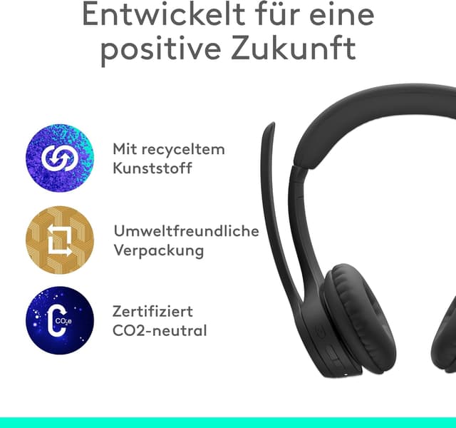 Thumbnail 6 de Logitech Zone 300 Wireless Headset Schwarz