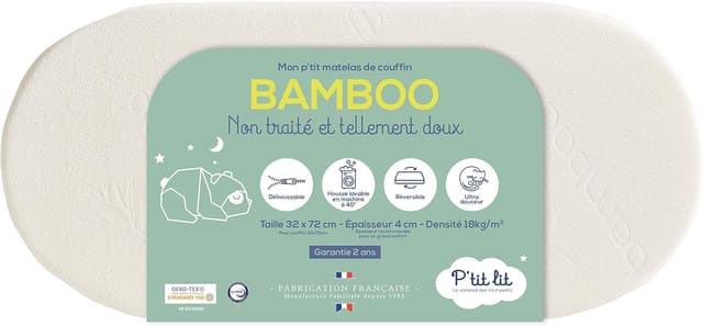 Imagen de P'TIT LIT Matelas de couffin 72x32 cm en OfertitasTOP