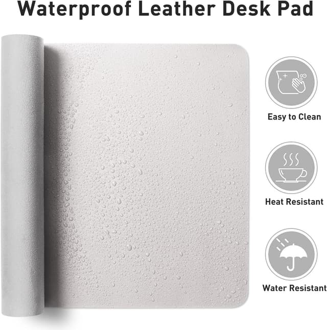 Thumbnail 6 de Aothia Large Synthetic Leather Desk Protector 48×17 in
