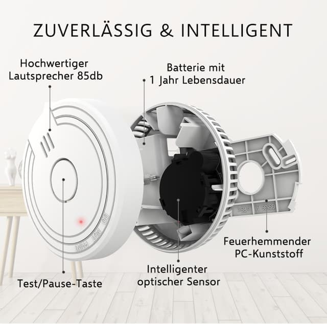 Thumbnail 5 de ELRO FS1801 Rauchmelder EN14604 10 Stück